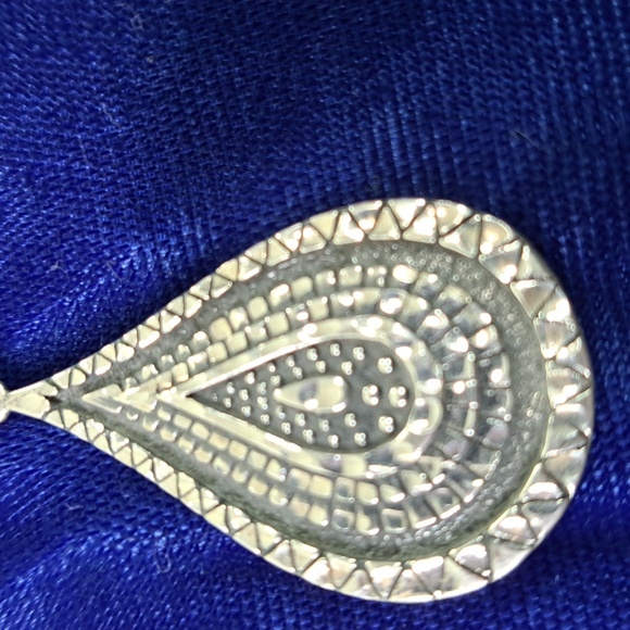 Tear Drop Dangle Earrings Sterling Silver Earrings - Picture 7 of 13